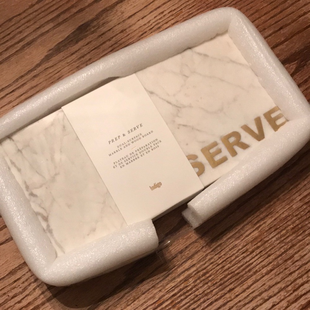 Prep and serve dual sided charcuterie board